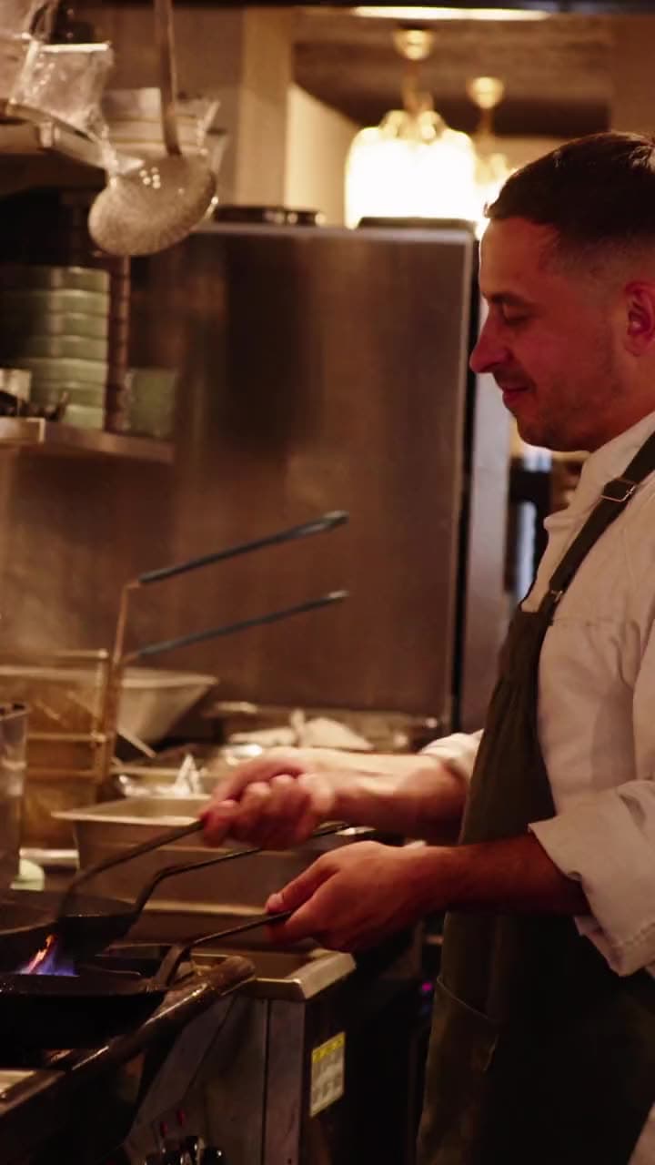 Chef Alejandro Torres at work behind the bar